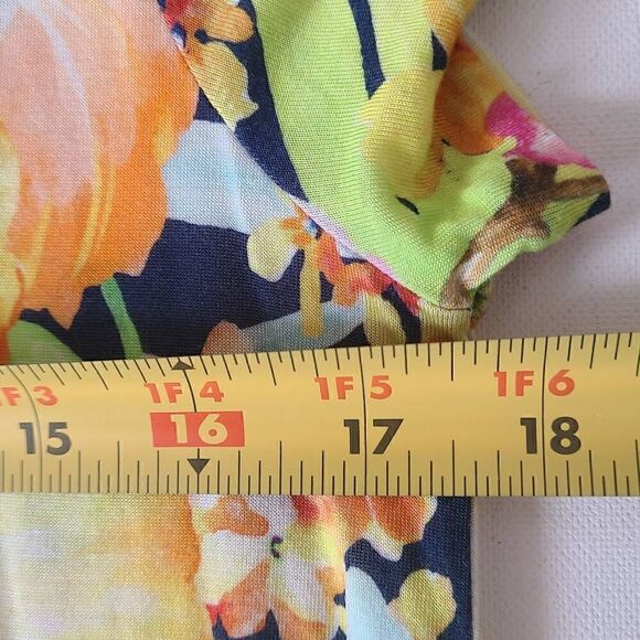 Polo Ralph Lauren Womens Dress Floral Print Short Sleeve Multi-Color Medium - Picture 6 of 9